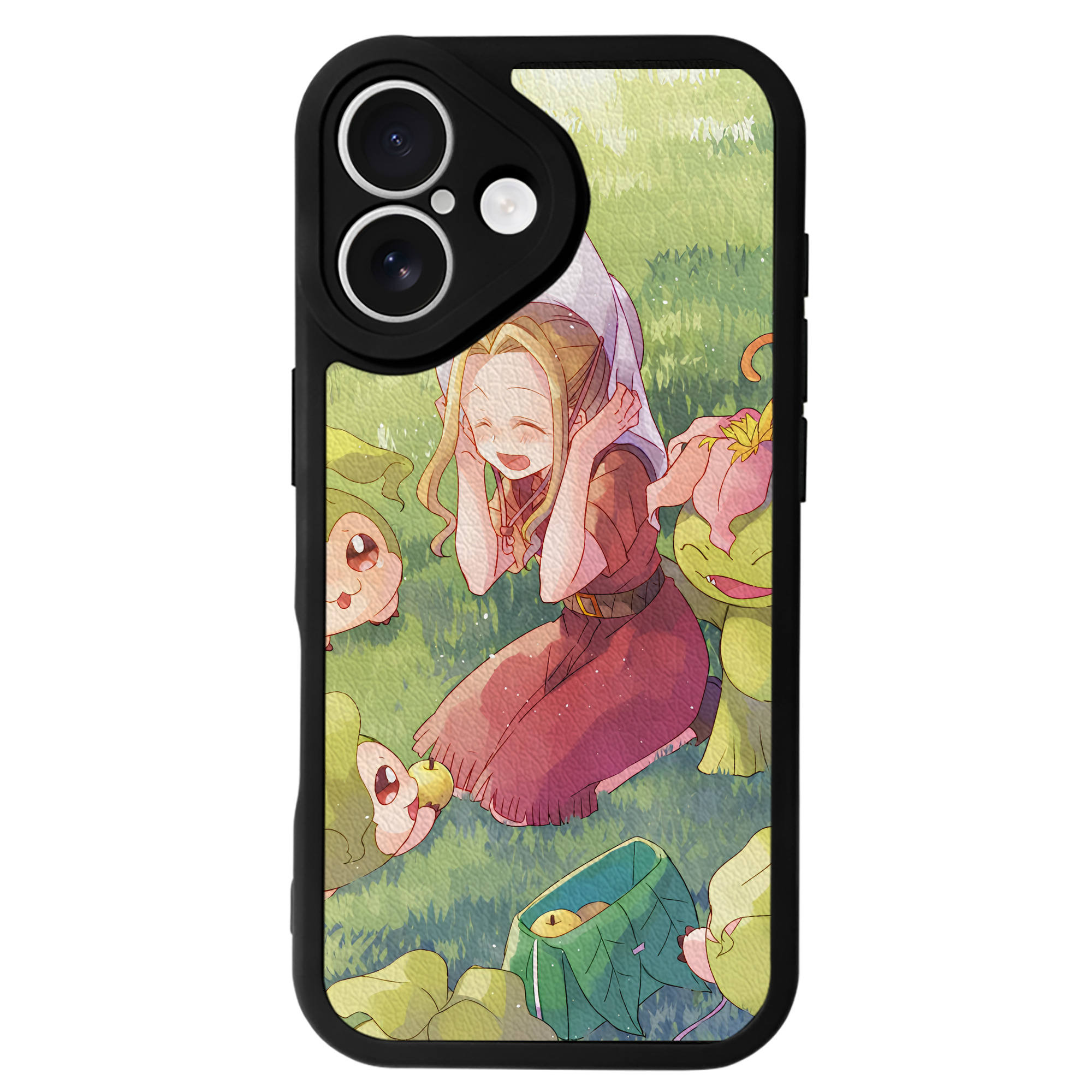 （画像用） Digimon デジタルモンスター/デジモン 【iPhone 16シリーズ対応】シリコンスマホケース（レザー調） 材質：シリコン